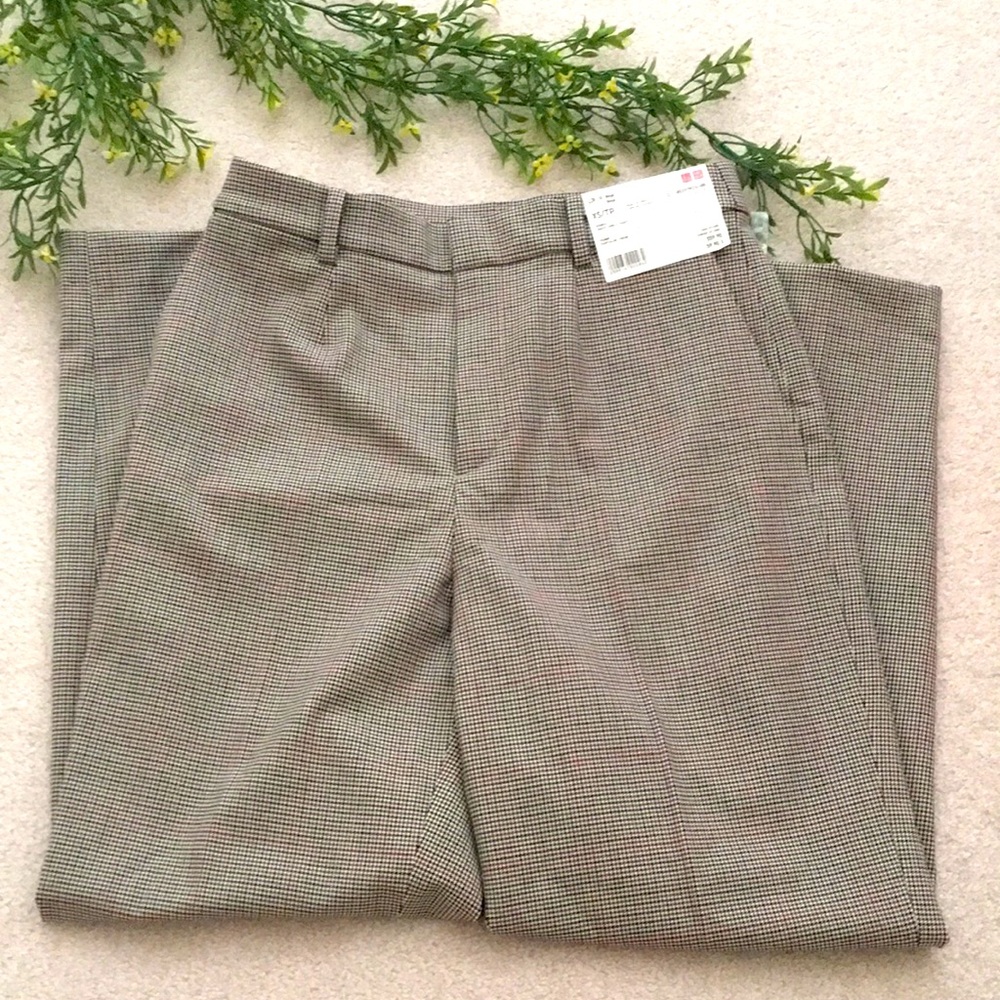 *NWT* Uniqlo Women Smart Ankle Dress Pants in Plaid